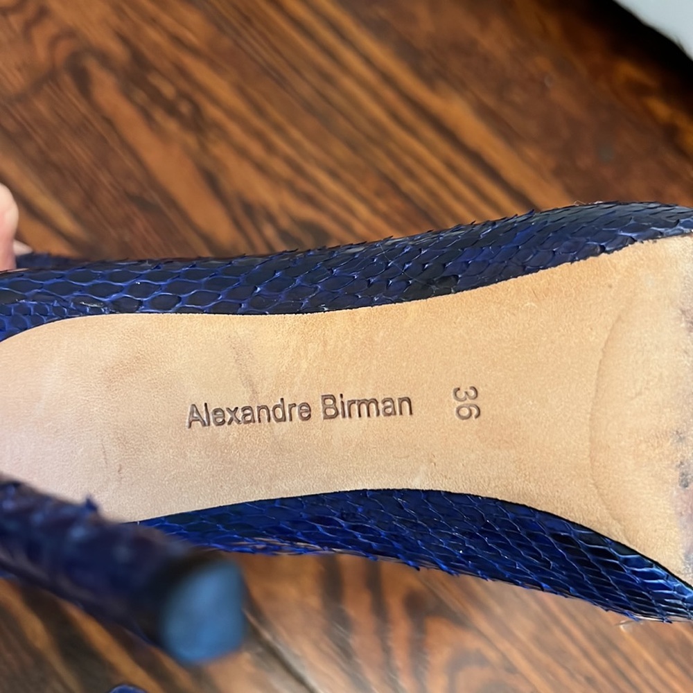 💙Alexandre Birman Twilight Blue Python Booties! - Picture 11 of 13